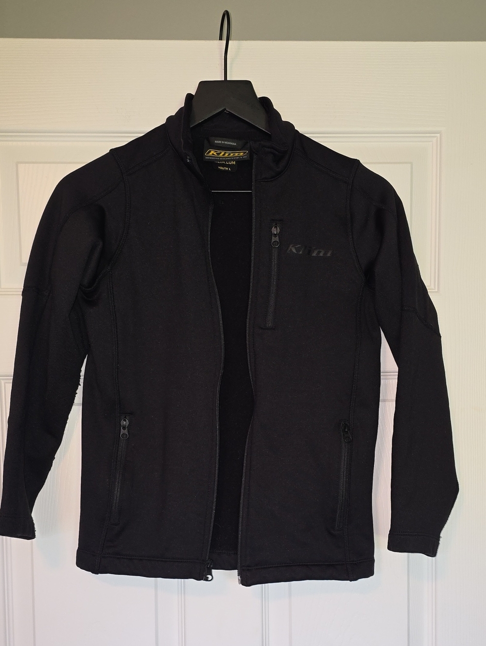 Klim Kids' Black Performance Jacket - Full Zip Youth Large